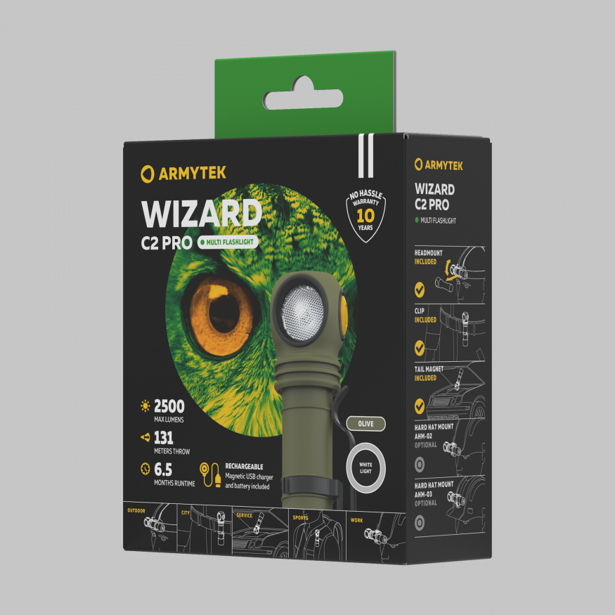 Armytek Wizard C2 Pro Olive White