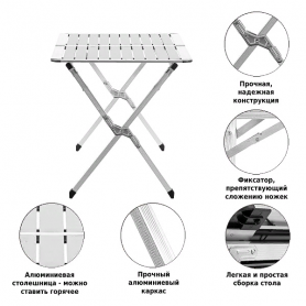 Стол раскладной 6206 120х70, Green Glade