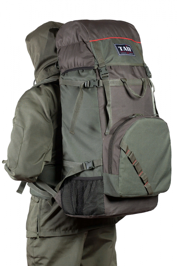 Рюкзак туристический Турист Лайт 2, ПВХ 600, хаки/олива, 90 л, ТАЙФ