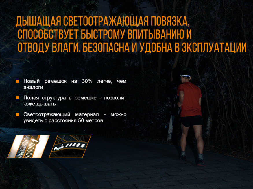 Налобный фонарь Fenix HL18R черный