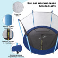 Батут уличный с сеткой 10-футовый (3 ножки 6 стоек)   без верх.кольца 